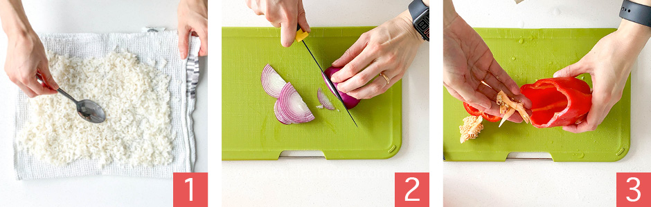 rise salad with chicken