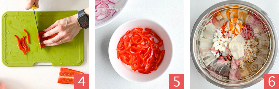 rise salad with chicken