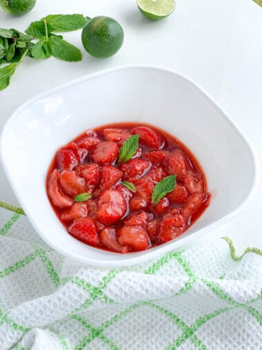 strawberry with liquor, italiano recipe